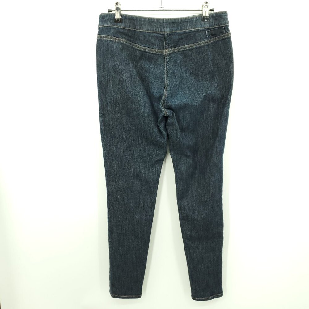Prada High Rise Stretchy Skinny Jeans Size 31 Dark Blue - Picture 2 of 15